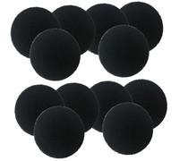 PENIKOKO Filtre à Charbon pour Poubelle Cuisine Rouge, Lot de 12 Tampons Filtrants Ronds en Coton Haute Densité, Filtres De Remplacement pour Bac à Compost Et Aquarium, Utilisation Domestique