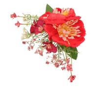 PENIKOKO Floral Hair Side Comb With Artificial Flower Lightweight Wedding Bridal Clips For Women Secure And Elegant Hair Accessories For Parties