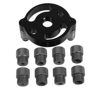 PENIKOKO Gabarit de Perçage Auto Centrant pour Guide Dalignement Précis Positionneur de Trou Droit avec Bague de Perçage Outil Réglable pour Travail Du DIY