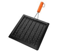 PENIKOKO Grill de Camping Pliable avec Poignée Multifonction pour Barbecue Toasteur Grillade de Poisson Cadre Perforé pour Cuisson et Ventilation et Portable pour Plein Air