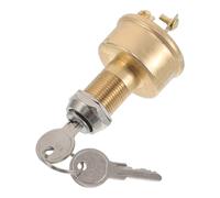 PENIKOKO Interrupteur de Démarrage Robuste 3 Positions pour Batterie Marine, Interrupteur D'allumage Électrique Étanche, Compatible Bateau, Voiture, Camion et Véhicule Lourd, Commande