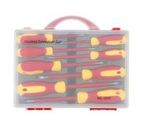 PENIKOKO Jeu de Tournevis Isolés 8-en-1 en Acier au Chrome-Vanadium Crv Outils à Main pour Électricien Embouts de Précision Robustes Kit Portable Multifonction pour Réparation