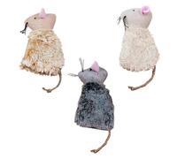 PENIKOKO Jouets pour Chat Couleur Aléatoire Lot de 3 en Peluche Simulant Un Kangourou, Interactif Attrayant pour Chatons, pour Stimuler L'intérêt Jeu Actif