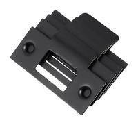 PENIKOKO Kit de 4 Plaques de Renfort Rallonge de Gâche en Acier Inoxydable Noir pour Porte Battante Plaque de Remplissage de Trou de Porte Compatible Serrure Installation Sécurisée et