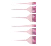 PENIKOKO Kit de 6 Brosses à Cheveux Colorantes en Plastique et Nylon pour Application Précise et Douce de Teinture, pour Salon et Routines de Teinture à Domicile