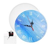PENIKOKO Kit de Moule Horloge en Silicone, Forme Circulaire, kit Complet avec mécanisme d'horlogerie, Facile à démouler, idéal pour DIY Crafts et Making Distinct and Practical Present