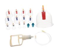 PENIKOKO Kit de Ventouses de Thérapie par Cupping Transparent Ensemble de Coupes à Vide pour Soins Du Corps et Relaxation Musculaire à Domicile