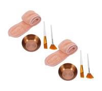 PENIKOKO Kit Soin Visage 8 Pièces Bol Mélangeur Silicone, Pinceau Applicateur Multi-usages, Accessoires Cosmétiques pour Soins du Visage Femmes, Produits de Spa et Maquillage Professionnel