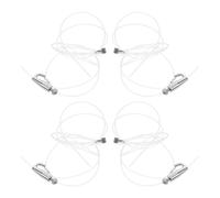 PENIKOKO Kit Suspendre de Tableaux Réglable en Acier Inoxydable avec Câble en Nylon 2 Mètres 4 Pièces Système d'Accrochage Mural Polyvalent pour Cadres Miroirs et Galeries d'Art