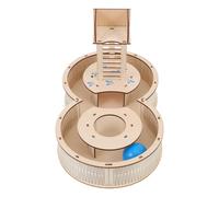 PENIKOKO Labyrinthe pour Hamster en Bois Naturel Tunnel Compact pour Petits Animaux Parcours de Jeu de Huit Stimulation Physique et Prévention Obésité pour Gerbille Couleur Aléatoire