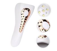 PENIKOKO Lampe Sèche-ongles Portable 5 LED Double Source Lumière, Compact Petite Taille, Séchoir à Vernis à Ongles Gel, Outil Manucure Léger pour Usage Professionnel et Couleur Aléatoire