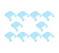 PENIKOKO Lot de 10 Boucles de Fixation pour Cage à Lapin et Petits Rongeurs Clips Bleus en Polypropylène Résistants et Sécurisés Accessoires pour Cages de Lapins et Hamsters Fixation