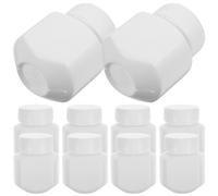PENIKOKO Lot de 10 Bouteilles en Pehd 30 Cc Blanches avec Bouchon à Joint Pression Étanche, Bouteille de Transport et Stockage de Capsules, Pilulier Voyage Résistant la Lumière