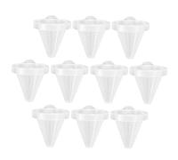 PENIKOKO Lot de 10 Mangeoires À Ventouse pour Aquarium Mangeoire pour Poissons Mangeoire pour vers Vivants avec Cône Rouge Transparent Couleur Aléatoire