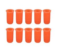 PENIKOKO Lot de 100 Bouchons de Bouteille en Plastique Orange pour Extensions de Cils, Goupilles de Blocage Pratiques et Rapides, Taille Portable pour Usage Professionnel en Salon de
