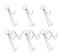 PENIKOKO Lot De 12 Crochets De Cuisson En Acier Inoxydable Pour Rôtir Le Canard Et Le Bacon Crochets Pour Barbecue Les Steaks Les Viandes