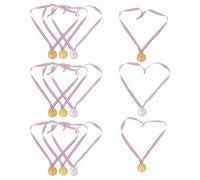 PENIKOKO Lot de 12 Médailles en Plastique Dorées Argentées et Bronzes pour Garçon et Filles Médailles de Récompense Polyvalentes pour Fêtes Journées Sportives et Déguisements