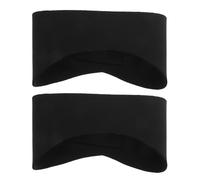 PENIKOKO Lot de 2 Bandeaux de Natation Étanches 53X9 CM en Tissu Élastique Noir Protection Auditive pour Nageurs et Plongeurs Bandeaux de Sport Polyvalents pour Piscine Yoga et