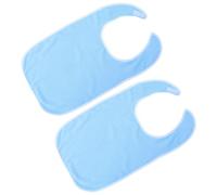 PENIKOKO Lot de 2 Bavoirs Imperméables pour Adultes Seniors Taille 75 X 45 CM Protection Anti-Taches Réutilisable et Lavable Bavoirs pour Aider à Manger Confort Léger Protection