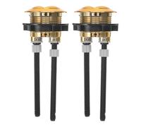 PENIKOKO Lot de 2 Boutons-poussoirs Doubles Ronds pour Chasse D'eau, Diamètre Intérieur 38 Mm, Accessoires de Remplacement pour Réservoir de Toilettes, Compatibles Anciens Modèles,