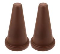 PENIKOKO Lot de 2 Cônes de Ponte en Argile Violette pour Aquarium Accessoire D’Élevage Compatible Scalaires Discus et Crevettes Abri de Ponte Naturel Micro-Orifices D’Aération Décor