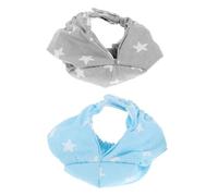 PENIKOKO Lot de 2 Couches Lavables pour Petits Animaux Taille L Motifs Étoiles Bleu et Gris Absorbantes et Réutilisables Adaptées pour Écureuils, Cochons D’Inde et Lapins