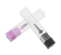 PENIKOKO Lot de 2 Embouts de Meulage pour Ongles Électrique, Tête Trapézoïdale Biseautée, Mini Forets pour Manucure Artistique, Ponçage et Retrait Vernis Semi-permanent,