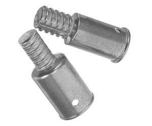 PENIKOKO Lot de 2 Embouts Filetés Métalliques 22 Mm et 25 Mm, Adaptateurs Universels pour Manches de Balai et Plumeau, Raccords Étanches pour Outils de Nettoyage de Sols,