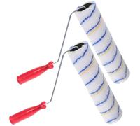 PENIKOKO Lot de 2 Rouleaux à Peinture Murale 300 MM Poignée Pratique Outil de Peinture pour Murs et Plafonds Manchon Antigoutte Jaune et Bleu Adapté à la Décoration Couleur Aléatoire