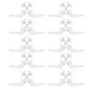 PENIKOKO Lot de 20 Crochets de Fixation pour Radiateurs en Plastique Robuste, Supports Muraux Universels pour Salle de Bain, Buanderie et Garage, Installation Facile, Rangement