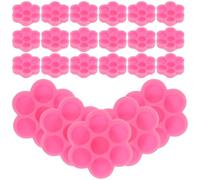 PENIKOKO Lot de 200 Pots de Colle pour Extensions de Cils Tasse à Pigments Rose en Petit Format Pratique pour Salon de Beauté et Maquillage Professionnel