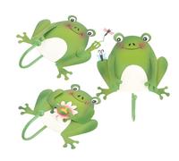 PENIKOKO Lot de 3 Crochets Muraux Décoratifs en Fer de Grenouille Crochets de Rangement Robustes pour Clés Porte-Clés et Suspensions Adaptés Cuisine Salle de Bain Entrée et Salon