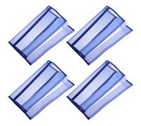 PENIKOKO Lot de 4 Bottes Anti-mouches pour Chevaux en Maille Respirante Bleue, Protège-jambes D’extérieur Légers et Confortables, Protection les Insectes pour Usage Équitation et