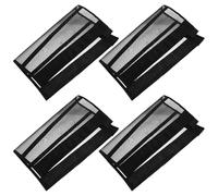 PENIKOKO Lot de 4 Bottes Anti-mouches pour Chevaux en Maille Respirante Noire, Couvre-jambes Légers et Antidérapants, Protection Estivale pour Équitation, Pâturage et Soins en