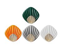 PENIKOKO Lot de 4 Crochets Muraux de Coquillage, Crochets Adhésifs Multifonctions, Mix Couleur, Robustes Perçage, pour Porte, Chambre et Salle de Bain, Rangement Mural Couleur Aléatoire