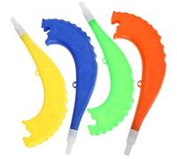 PENIKOKO Lot de 4 Klaxons de Stade Courbés pour Garçon et Filles, Jouets Trompettes à Air, Accessoires Klaxon des Fans pour Événements Football, Bruitages Fête, Couleurs Couleur Aléatoire
