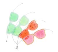 PENIKOKO Lot de 4 Patchs de Protection Oculaire Pvc Transparent 4pcs Taille Carrée Rafraîchissants pour Garçon et Filles Fatigue Oculaire Sommeil Réparateur Couleur Aléatoire