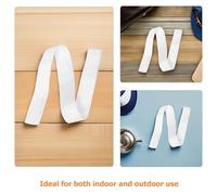 PENIKOKO Lot de 4 Sangles Centrales Blanches pour Filet de Volley-Ball Sangle de Remplacement en Nylon Résistante Longueur Standard Accessoires Portables pour Entraînement et