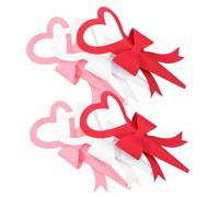PENIKOKO Lot De 6 Emballages Floraux Pour La Saint-Valentin Pics À Fleurs En Forme De Cœur Sachets Pour Fleurs Individuelles Manchons Pour Compositions Fournitures Pour