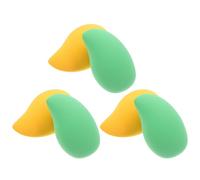 PENIKOKO Lot de 6 Éponges Maquillage Mangue Souples 6 Pcs Double Usage Visage et Corps Multicolore pour Maquillage Féminin Usage Quotidien