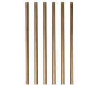 PENIKOKO Lot de 6 Rivets en Laiton Massif Ø3 X 100 Mm pour Manche de Couteau, Tiges Solides pour Réparation et Fabrication, Accessoires Solide Adaptés aux Couteaux Cuisine et Loisirs
