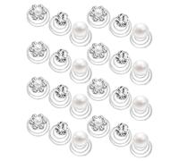 PENIKOKO Lot de 60 Pinces à Cheveux Spirales Fleuries Strass et Perles Accessoires pour Cheveux Fins Légères et Confortables Mariage Demoiselles d'Honneur et Bal