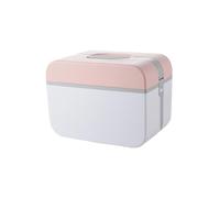 PENIKOKO Mallette Médicale D'urgence Portable En Plastique Double Couche Rose Moyenne 5235 Avec Poignée, Boîte à Rangement De Remède Multifonctionnelle Pour Maison, Bureau Et Voyage