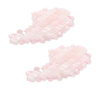 PENIKOKO Masque Yeux Naturel en Quartz Rose 2 Pièces, Rafraîchissant et Apaisant, Taille Moyenne, Protection Oculaire pour Sommeil et Relaxation, Patchs Froids de Spa Visage
