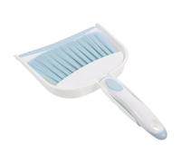 PENIKOKO Mini Balayette et Pelle à Poussière Bleue Portable Brosse Douce pour Nettoyage Voiture Clavier Canapé Table et Sol Ensemble Compact Plastique