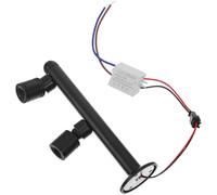 PENIKOKO Mini Projecteur LED pour Vitrines de Bijoux, 2 Têtes, 150 Mm, Lumière Chaude, Alimentation 95-265v, Éclairage D’ambiance Doux pour Présentoirs et Expos, Spot D’exposition Noir,