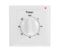 PENIKOKO Minuteur Mécanique à Bouton pour Éclairage Intérieur et Prises Électriques Interrupteur Programmable Polyvalent pour Cuisine et Appareils Domestiques Minuterie Simple et Facile à