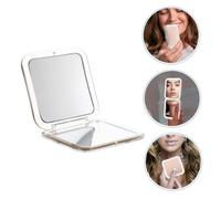 PENIKOKO Miroir de Poche Pliable Compact Grossissant avec Couvercle Rabattable Miroir Maquillage Voyage Petit Format Carré Portable et Pratique pour Sac à Main