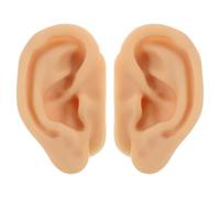 PENIKOKO Modèle Oreille Silicone Réaliste pour Pratique de Piercing et Massage Modèle Réutilisable pour Enseignement et Formation Anatomie Auriculaire Accessoire Pédagogique Compact et