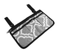 PENIKOKO Organiseur Latéral pour Fauteuil Roulant avec Compartiments Multiples Grande Capacité pour Téléphone Portefeuille et Bouteille Accessoire Pratique pour Fauteuils et Déambulateurs